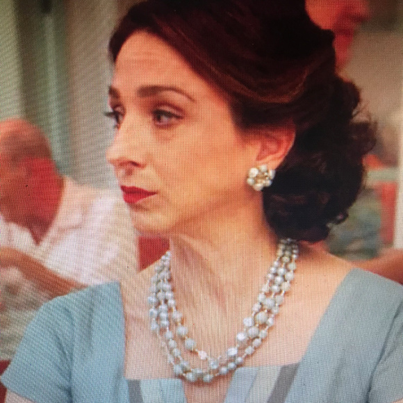 '50s look Amazonite & Swarovski Necklace + - Picture 2 of 6